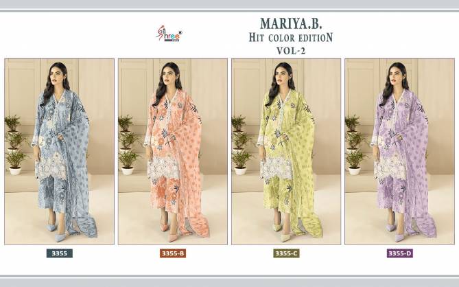 Shree Maria B Hit Color Edition Vol 2 Cotton Pakistani Suits Catalog
